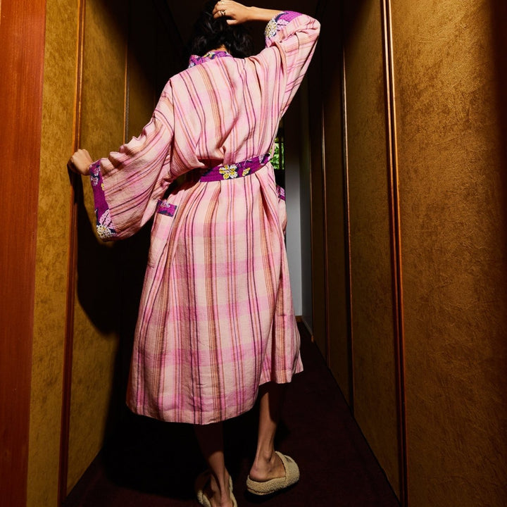 Nicolette Linen Robe - Poudre Robes Sage &amp; Clare
