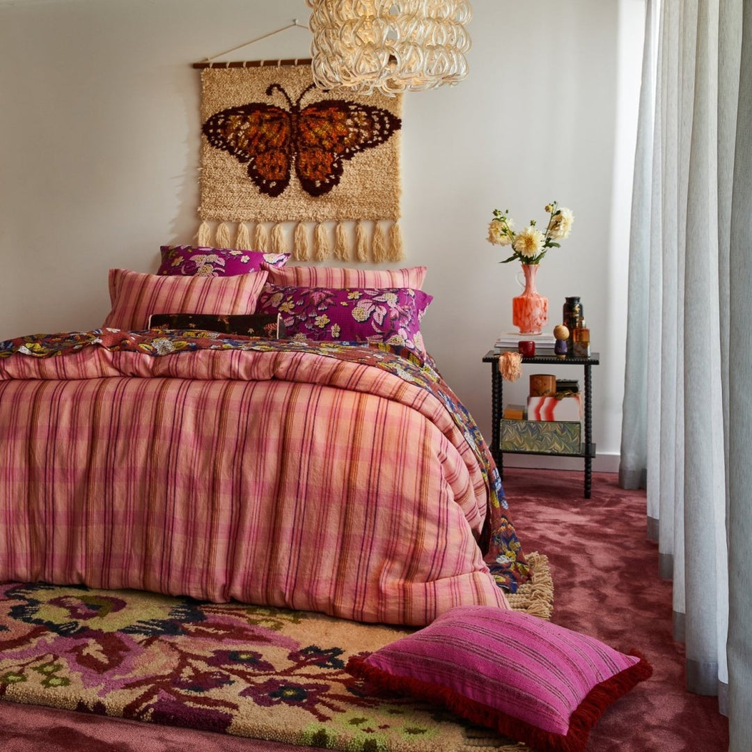 Nicolette Woven Cushion - Pansy Sage &amp; Clare