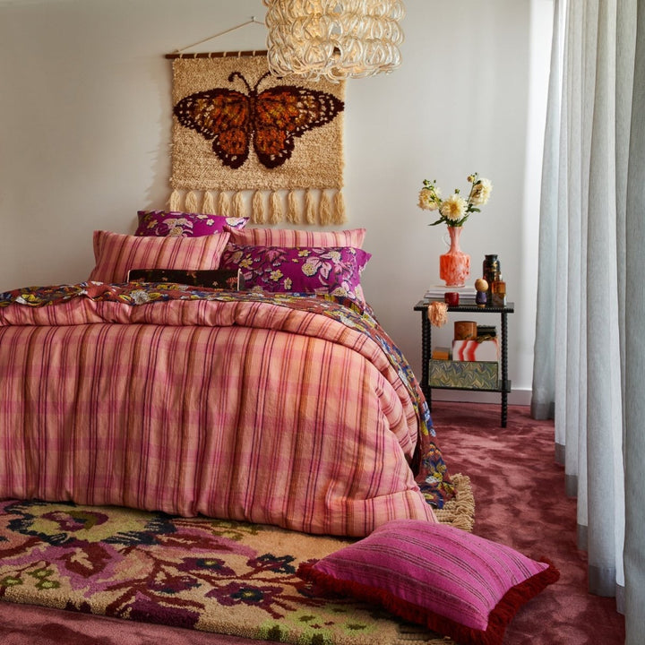 Nicolette Woven Cushion - Pansy Sage &amp; Clare