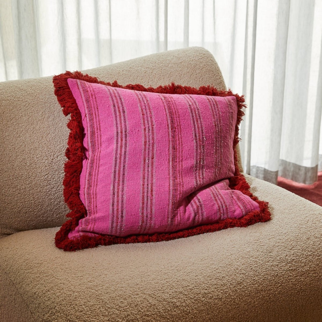 Nicolette Woven Cushion - Pansy Sage &amp; Clare