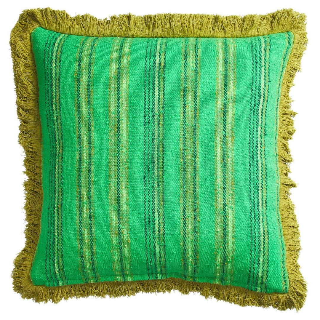 Nicolette Woven Cushion - Spring Green Sage &amp; Clare