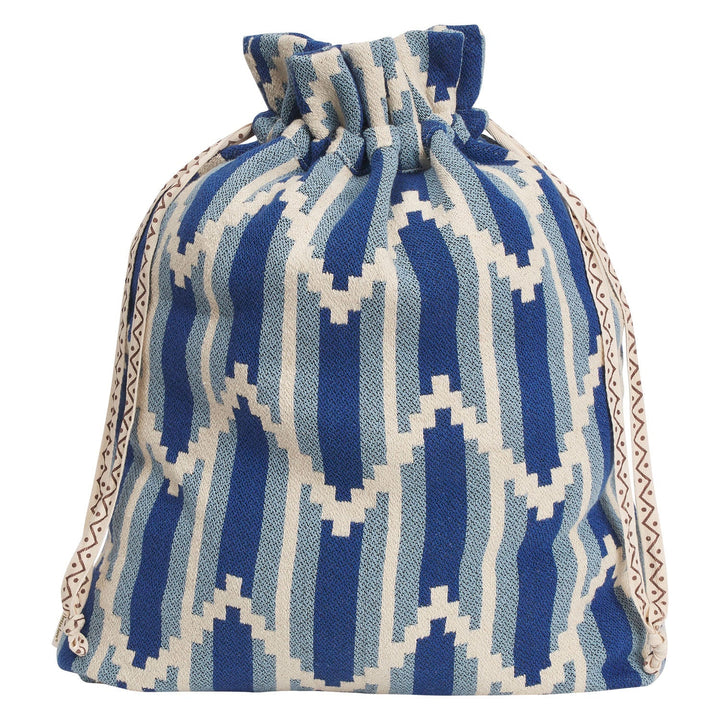 Nisha Santa Sack - Blue Jean Christmas Sage & Clare