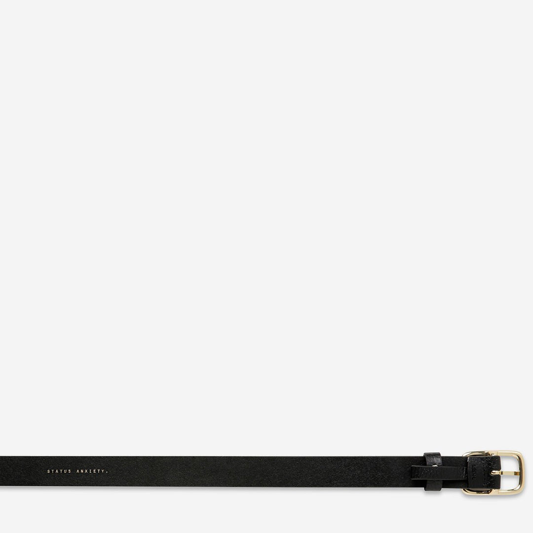 Nobody's Fault Belt - Black/Gold Status Anxiety