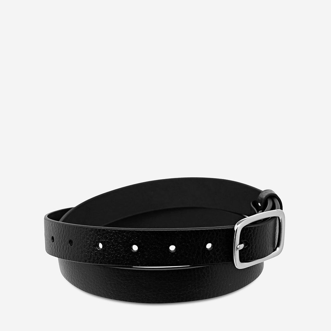 Nobody's Fault Belt - Black/Silver Status Anxiety