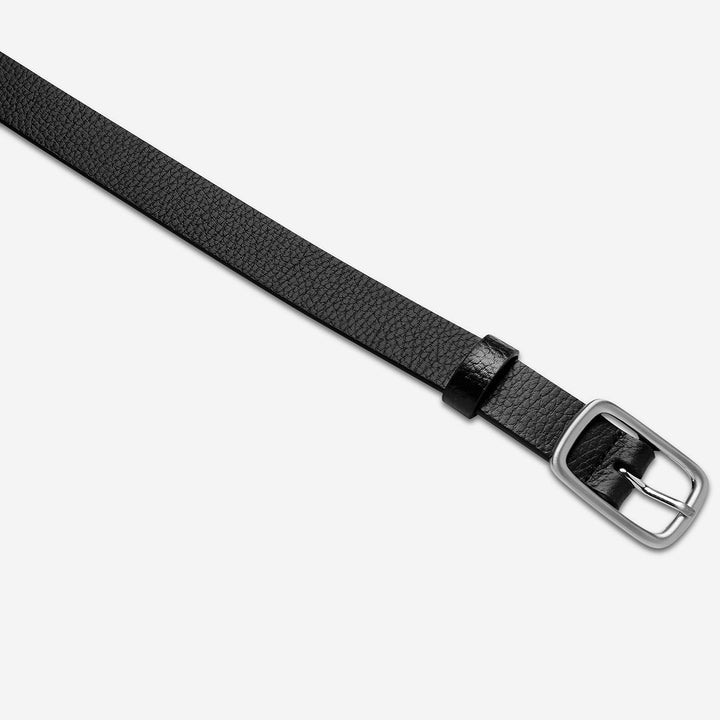 Nobody's Fault Belt - Black/Silver Status Anxiety