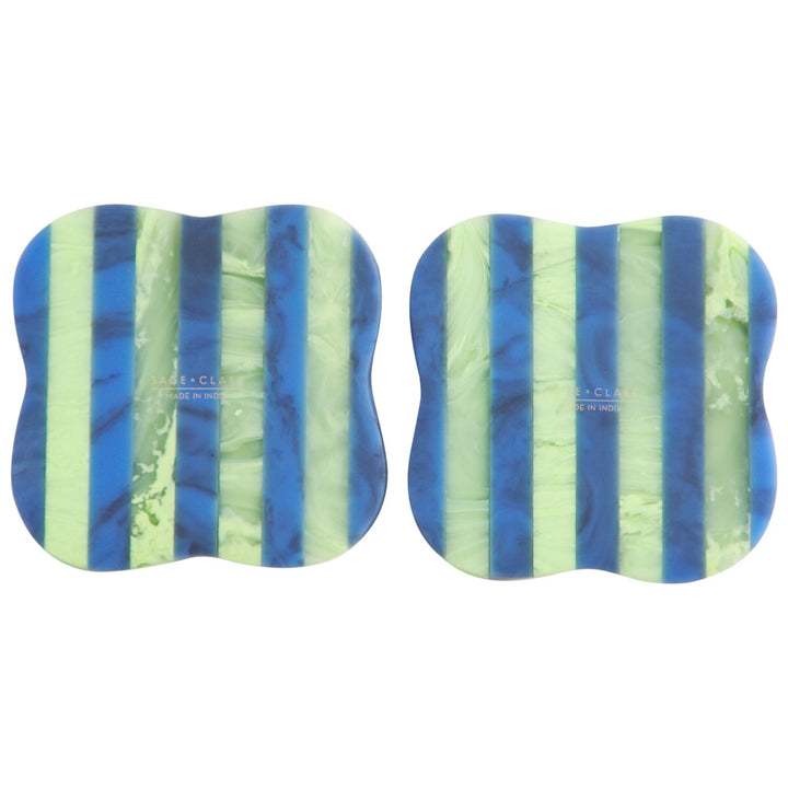 Noellyn Resin Coasters - Set of 2 - Azure coaster Sage &amp; Clare