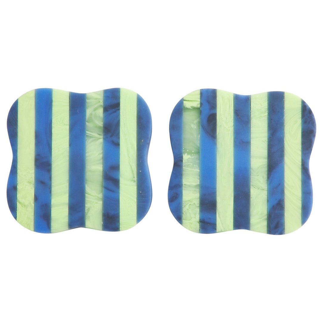 Noellyn Resin Coasters - Set of 2 - Azure coaster Sage &amp; Clare