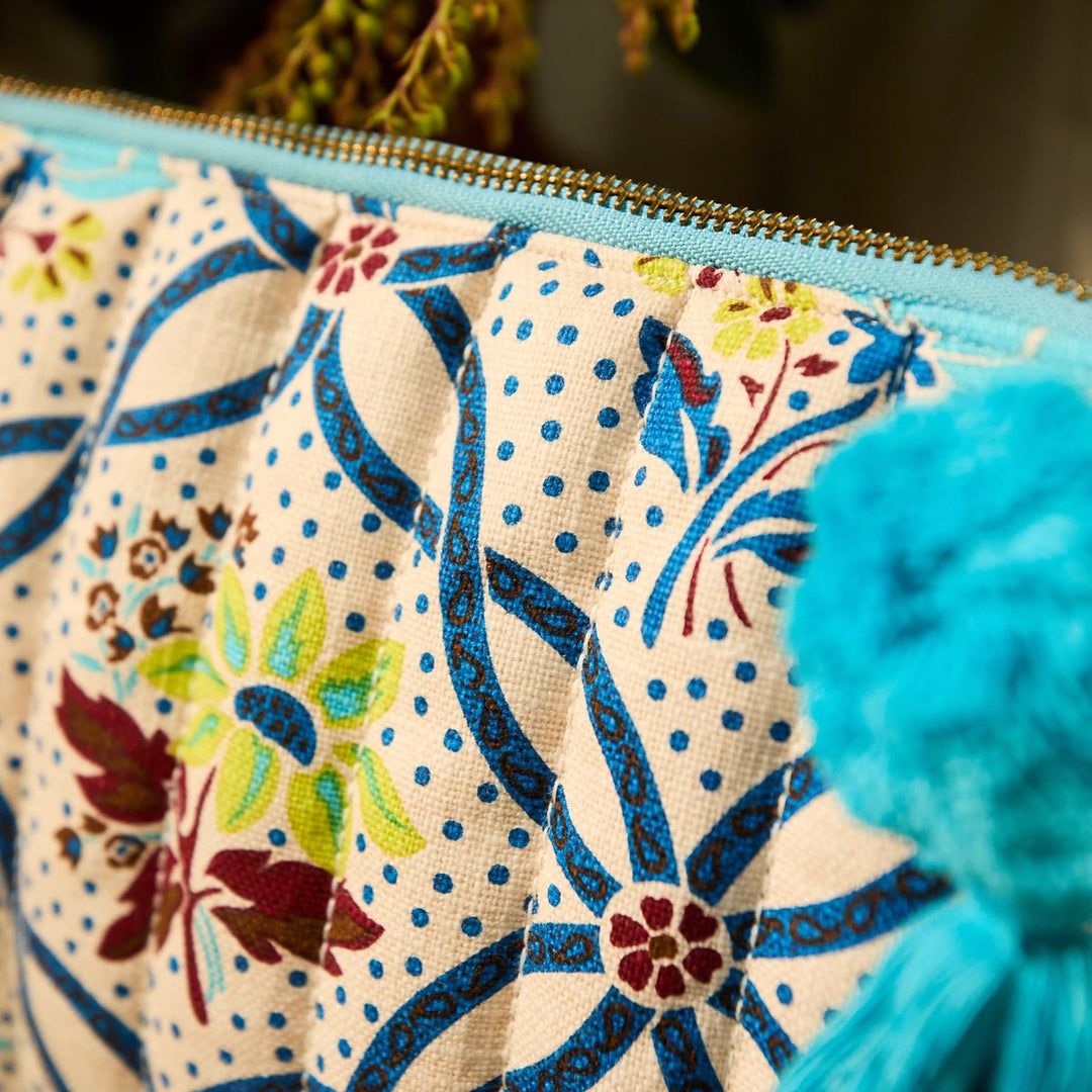 Norali Quilted Cosmetic Bag - Ecru Cosmetic &amp; Toiletry Bags Sage &amp; Clare