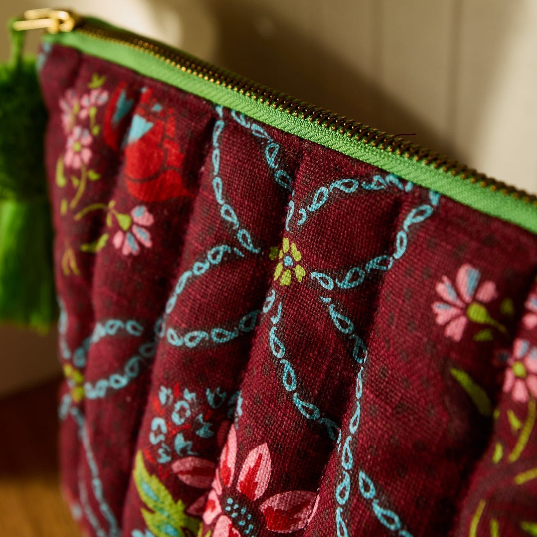 Norali Quilted Cosmetic Bag - Sienna Cosmetic &amp; Toiletry Bags Sage &amp; Clare