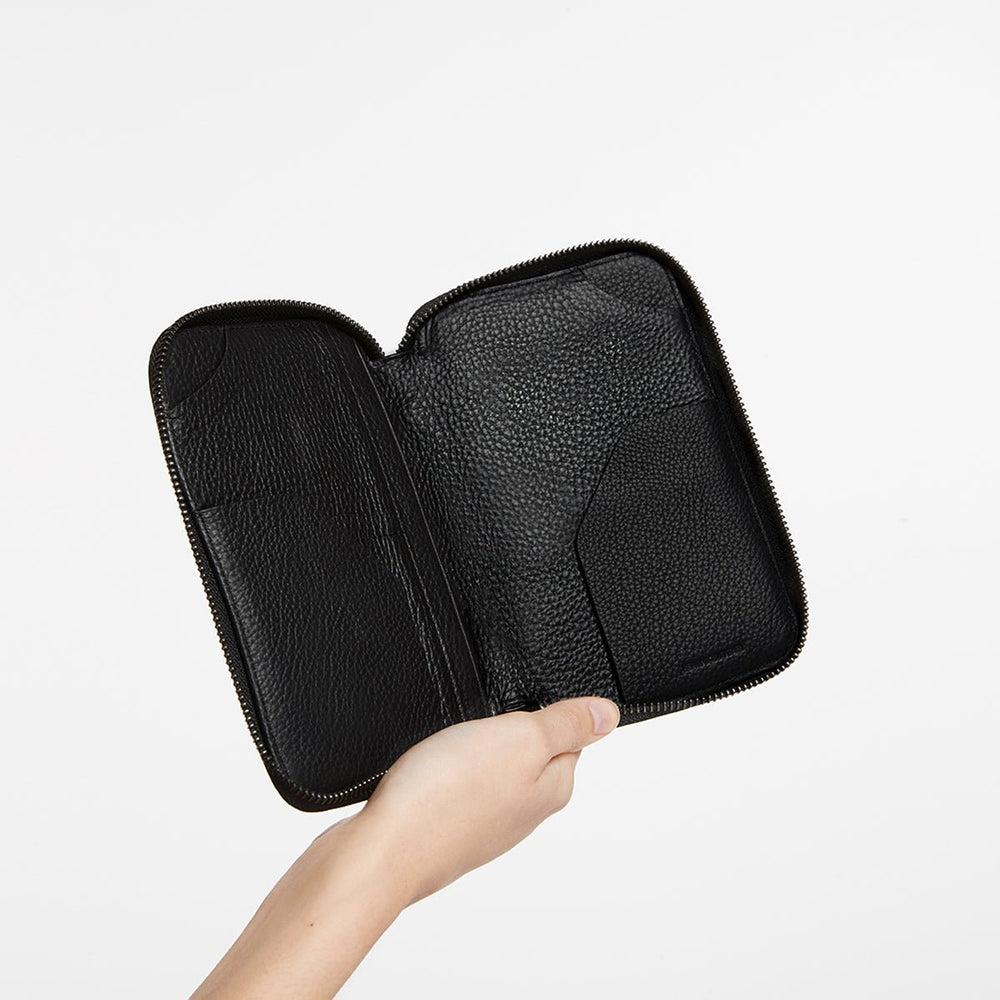 Nowhere To Be Found Passport Wallet - Black Status Anxiety
