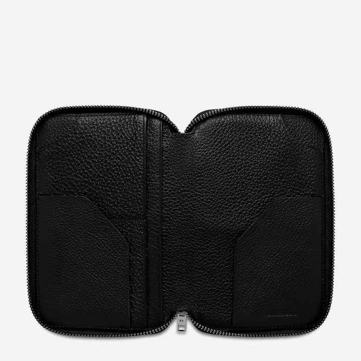 Nowhere To Be Found Passport Wallet - Black Status Anxiety