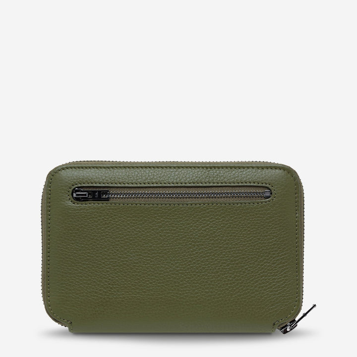 Nowhere To Be Found Passport Wallet - Khaki Status Anxiety