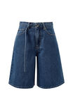 Olive Belted Denim Short - Fresh Indigo Shorts Ceres Life 8