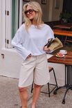 Olive Belted Denim Short - Fresh Sand Shorts Ceres Life 8