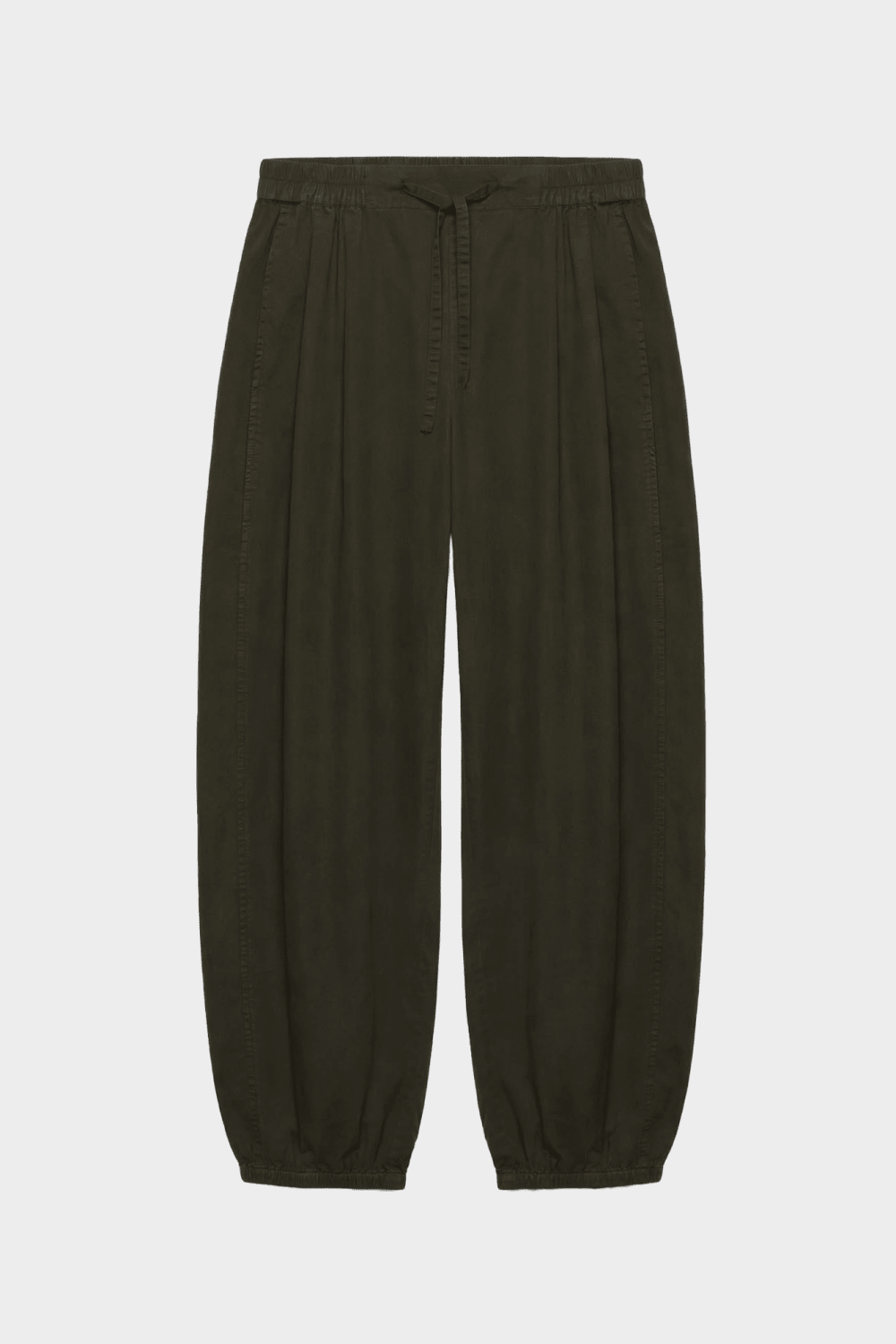 Olive Cotton Barrel Leg Pant pant Hut