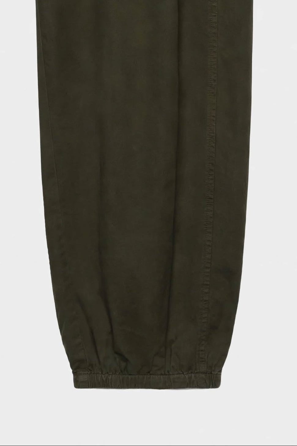 Olive Cotton Barrel Leg Pant pant Hut