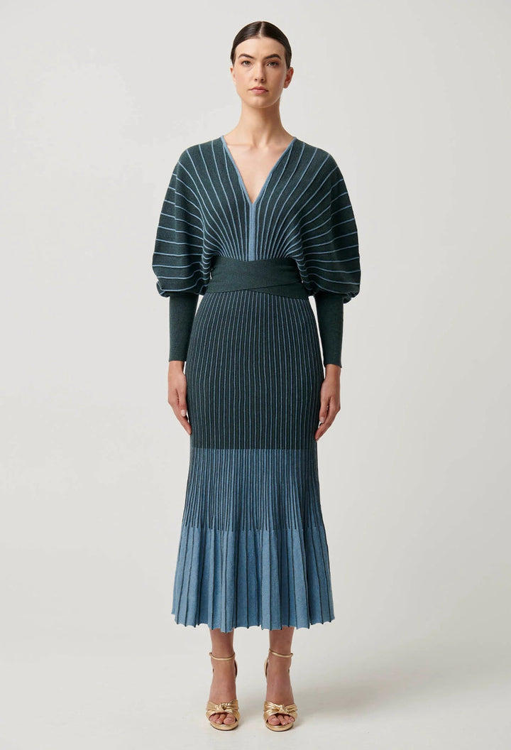 ONCE WAS Equinox Extra Fine Wool Cotten Blend Knit Dress Dress Once Was