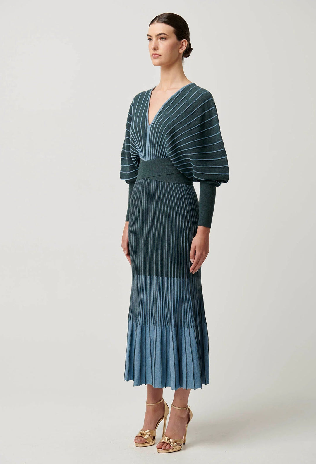 ONCE WAS Equinox Extra Fine Wool Cotten Blend Knit Dress Dress Once Was