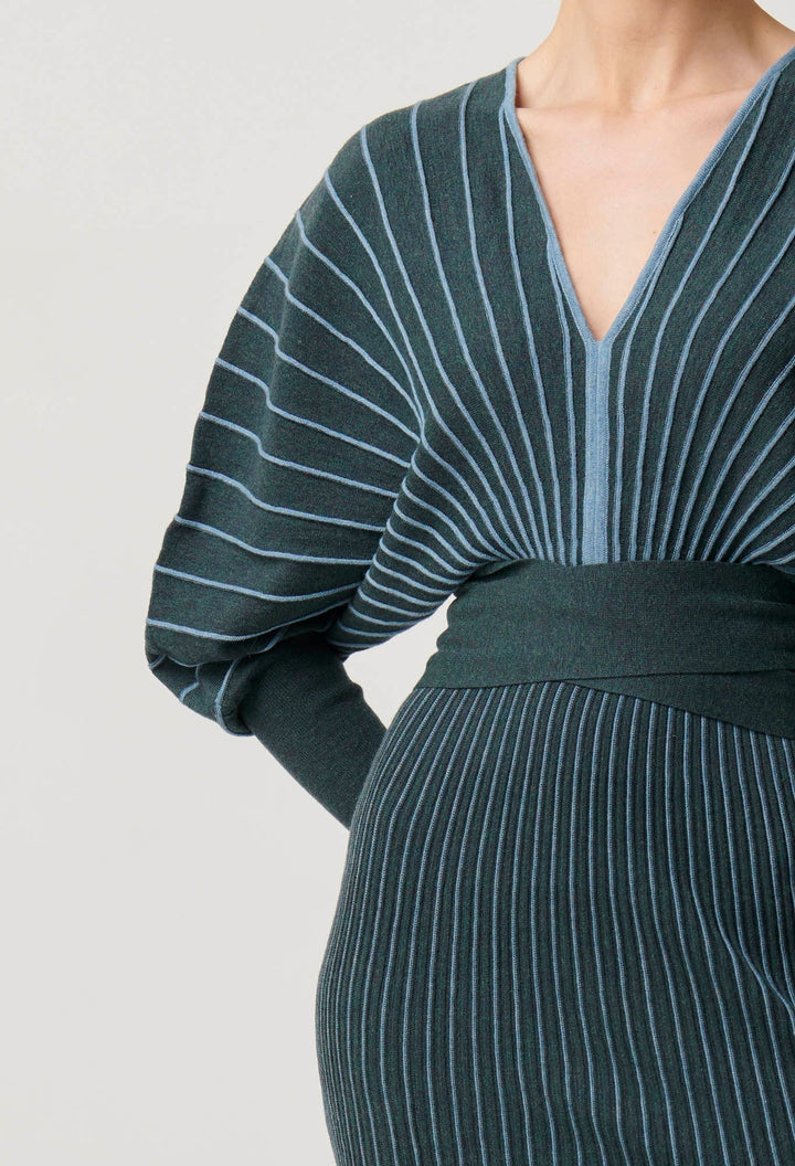 ONCE WAS Equinox Extra Fine Wool Cotten Blend Knit Dress Dress Once Was