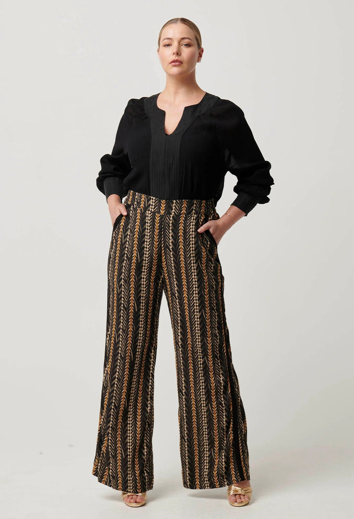 ONCE WAS Lucent Crinkle cotton Blouse - Black Blouse Once Was