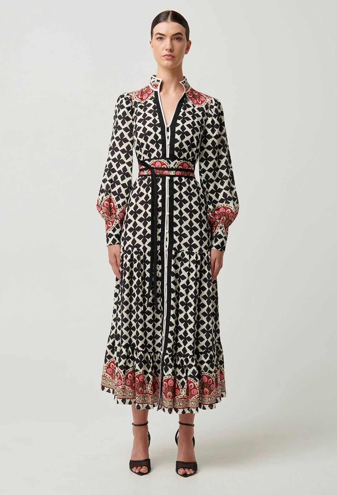 ONCE WAS Marielle Linen Viscose Dress in Country Tapestry Dress Once Was