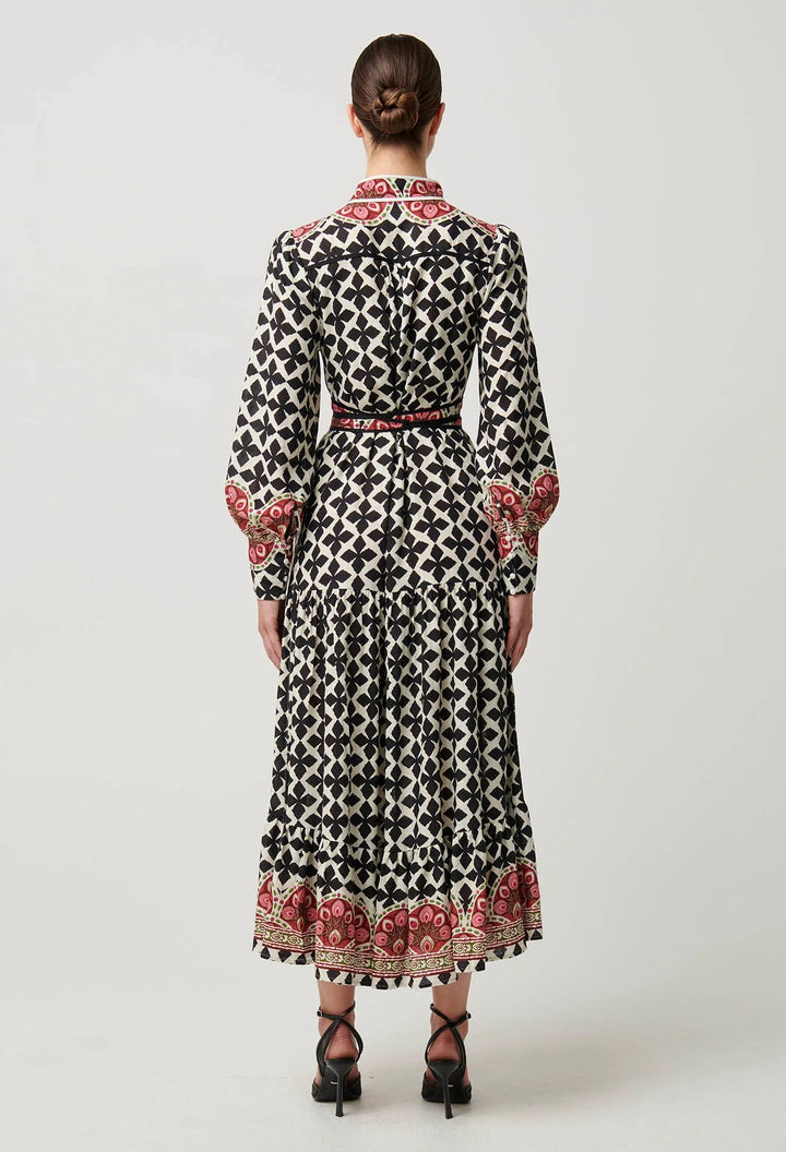 ONCE WAS Marielle Linen Viscose Dress in Country Tapestry Dress Once Was