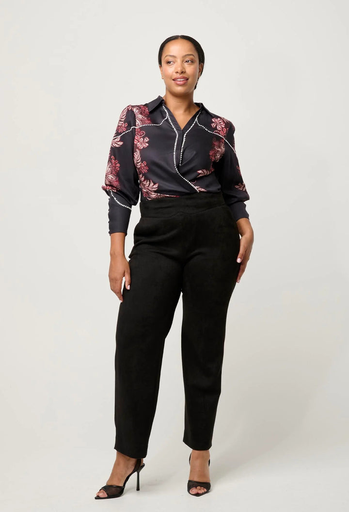 Once Was Marisol tencel Twill shirt in Torera Rose Blouse Once Was