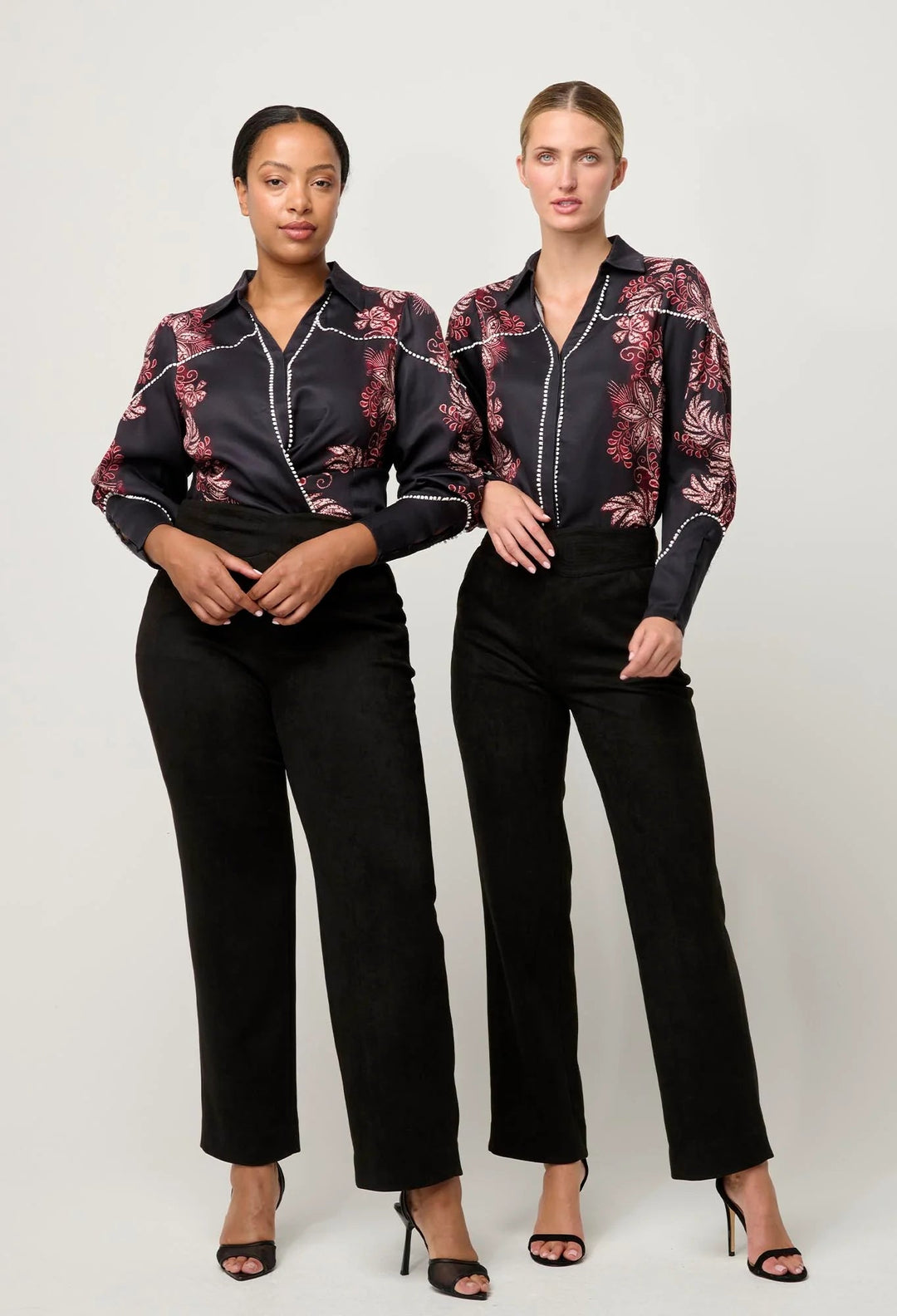 Once Was Marisol tencel Twill shirt in Torera Rose Blouse Once Was