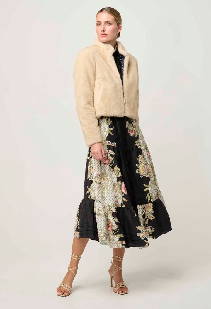 ONCE WAS Rylie Reversible faux jacket - Altamira /Blanca Coats & Jackets Once Was