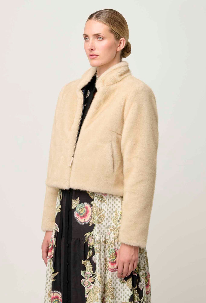 ONCE WAS Rylie Reversible faux jacket - Altamira /Blanca Coats & Jackets Once Was