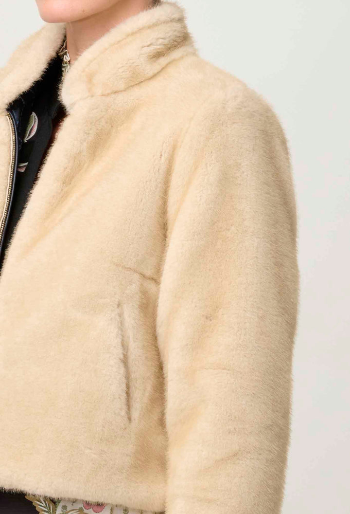 ONCE WAS Rylie Reversible faux jacket - Altamira /Blanca Coats & Jackets Once Was