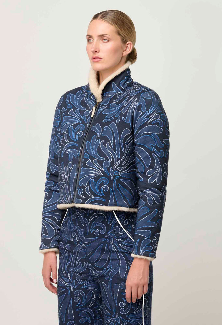 ONCE WAS Rylie Reversible faux jacket - Altamira /Blanca Coats & Jackets Once Was