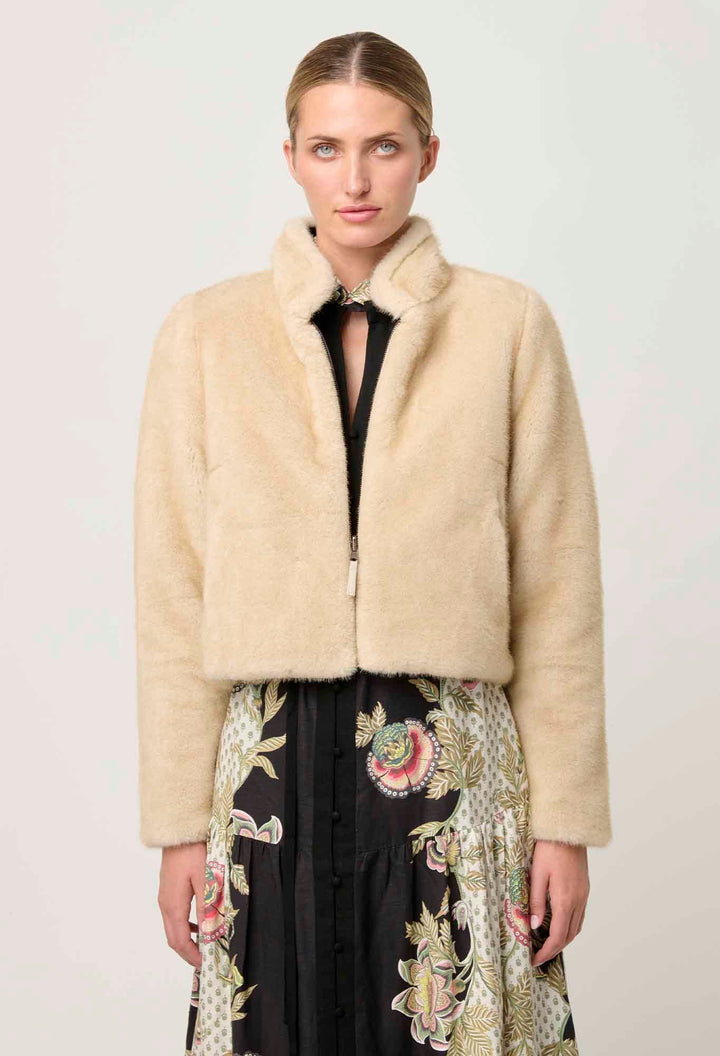 ONCE WAS Rylie Reversible faux jacket - Altamira /Blanca Coats & Jackets Once Was