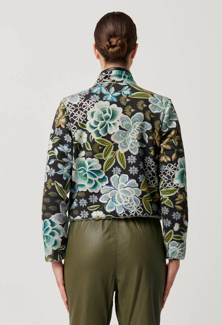 ONCE WAS Rylie Reversible Ponte Fur - Dahlia Fields Coats & Jackets Once Was