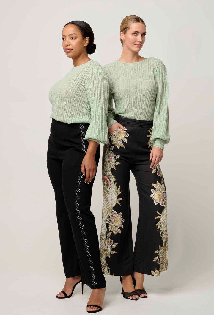 ONCE WASSolana Alpaca Wool Knit Top in Celadon knit Once Was