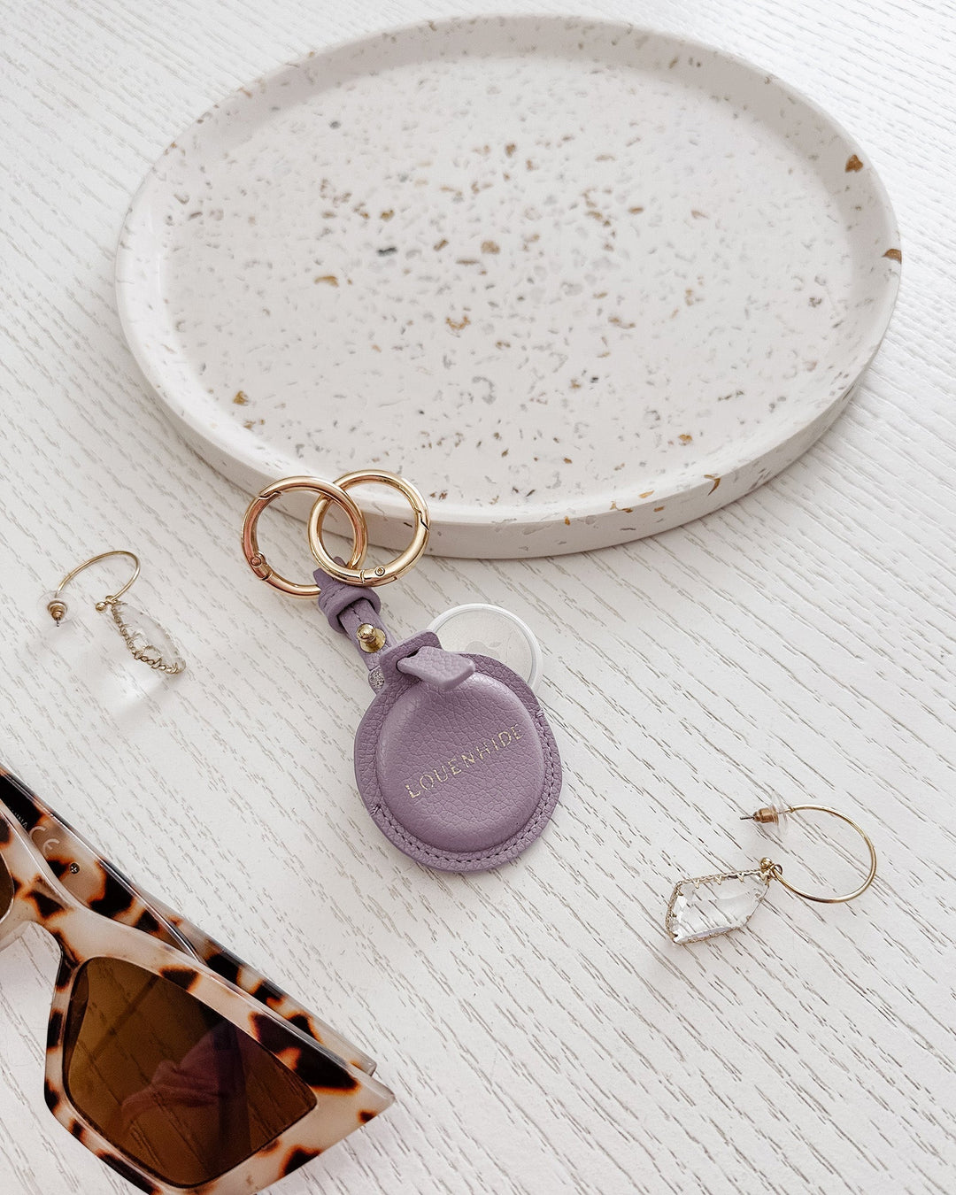 Opal Airtag Case - Lilac bag accessories Louenhide