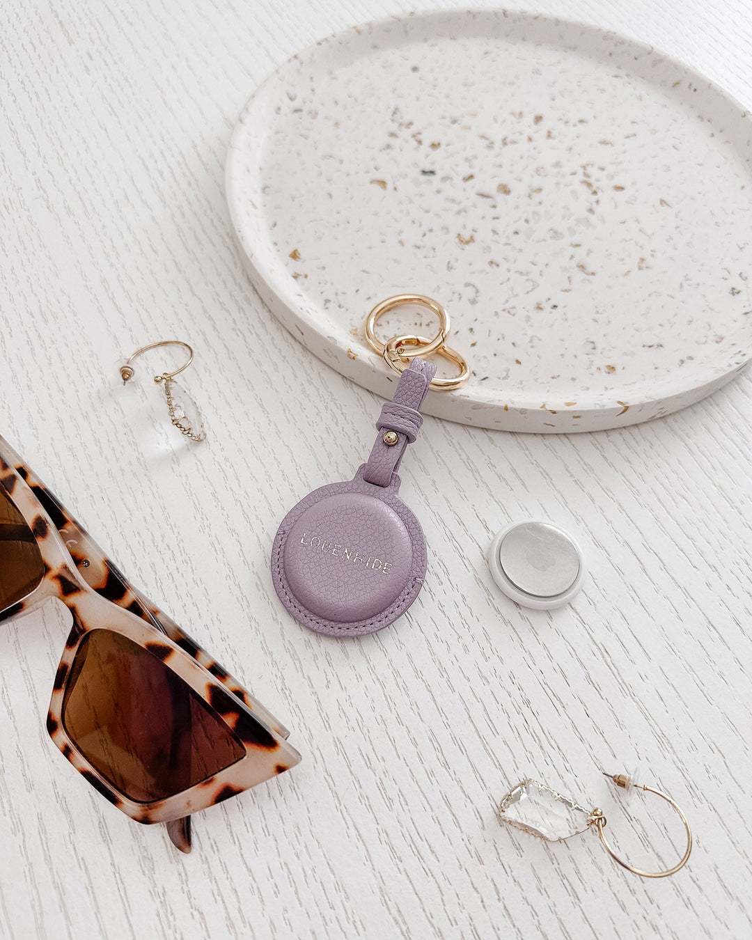 Opal Airtag Case - Lilac bag accessories Louenhide