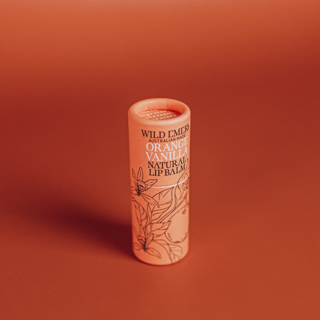 Orange Vanilla Natural Lip Balm Lip Care Wild Emery Pty Ltd