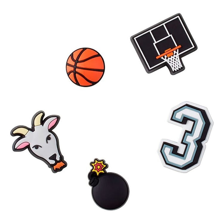 Original Crocs Jibbits - Basketball Star 5 pack Croc Accessories