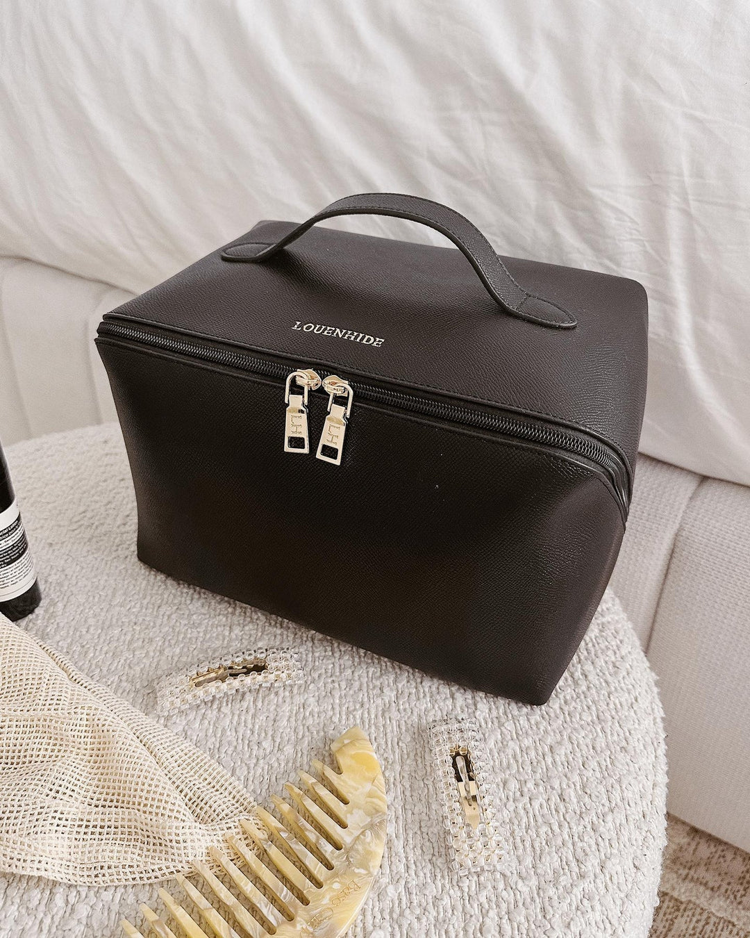 Orion Cosmetic Cosmetic Case - BLACK Cosmetic & Toiletry Bags Louenhide