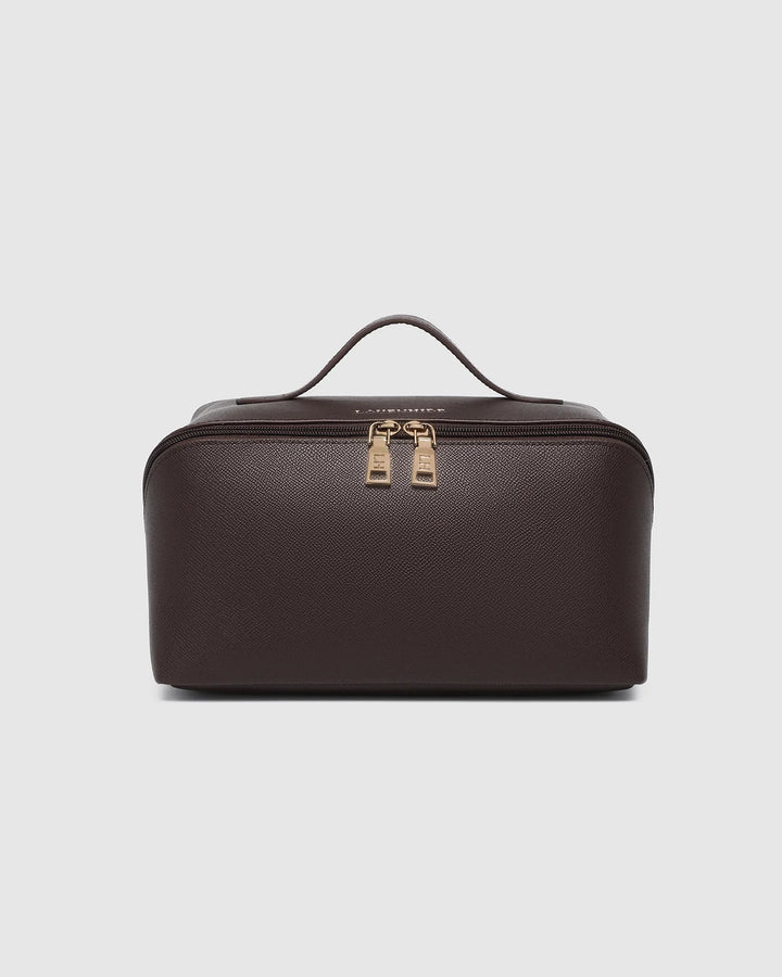 Orion Cosmetic Cosmetic Case - CHOCOLATE Cosmetic & Toiletry Bags Louenhide
