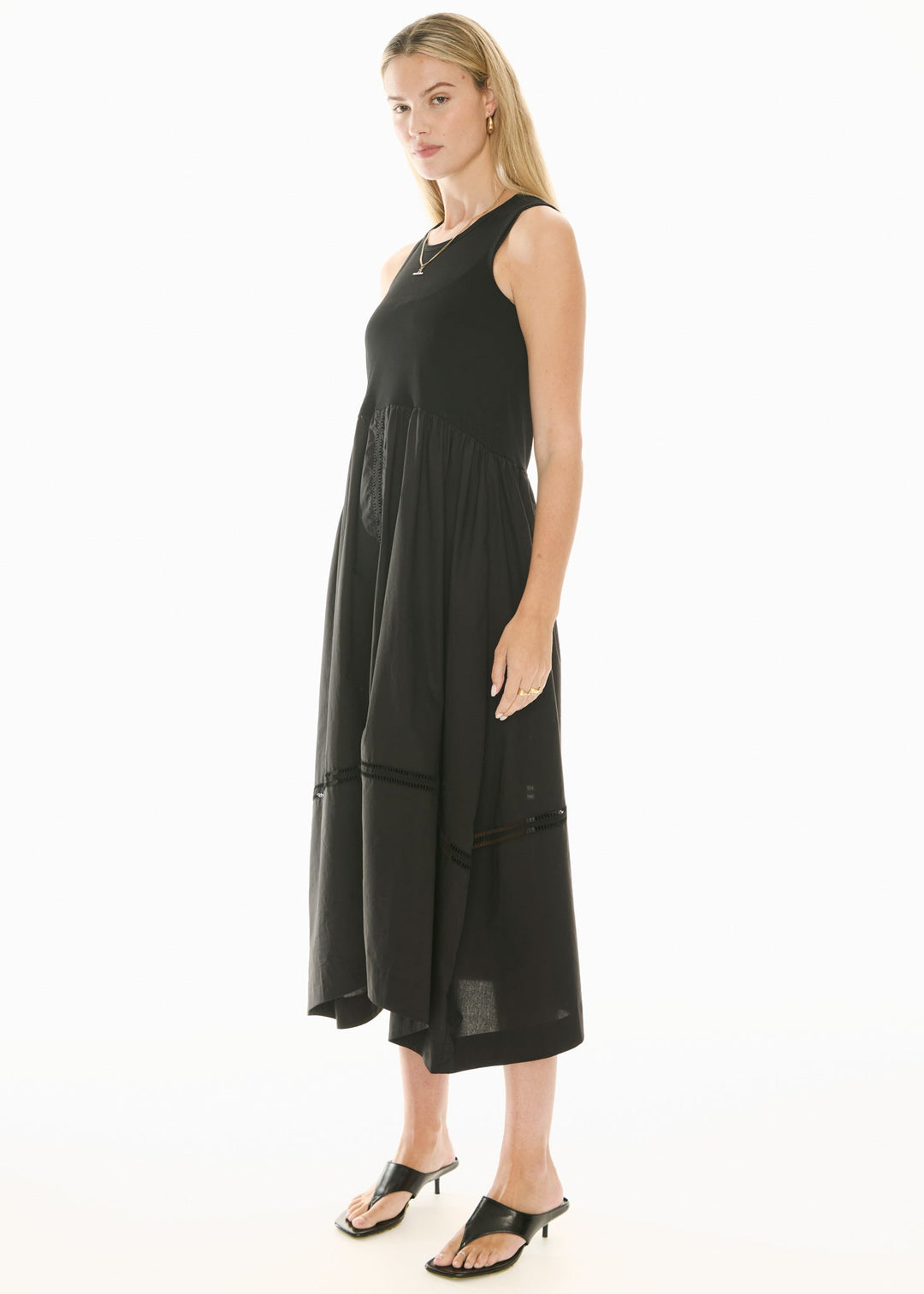Orlo Lace Tank Dress - Black - Stanleyandstone