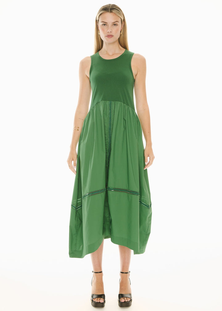 Orlo Lace Tank Dress - Green - Stanleyandstone
