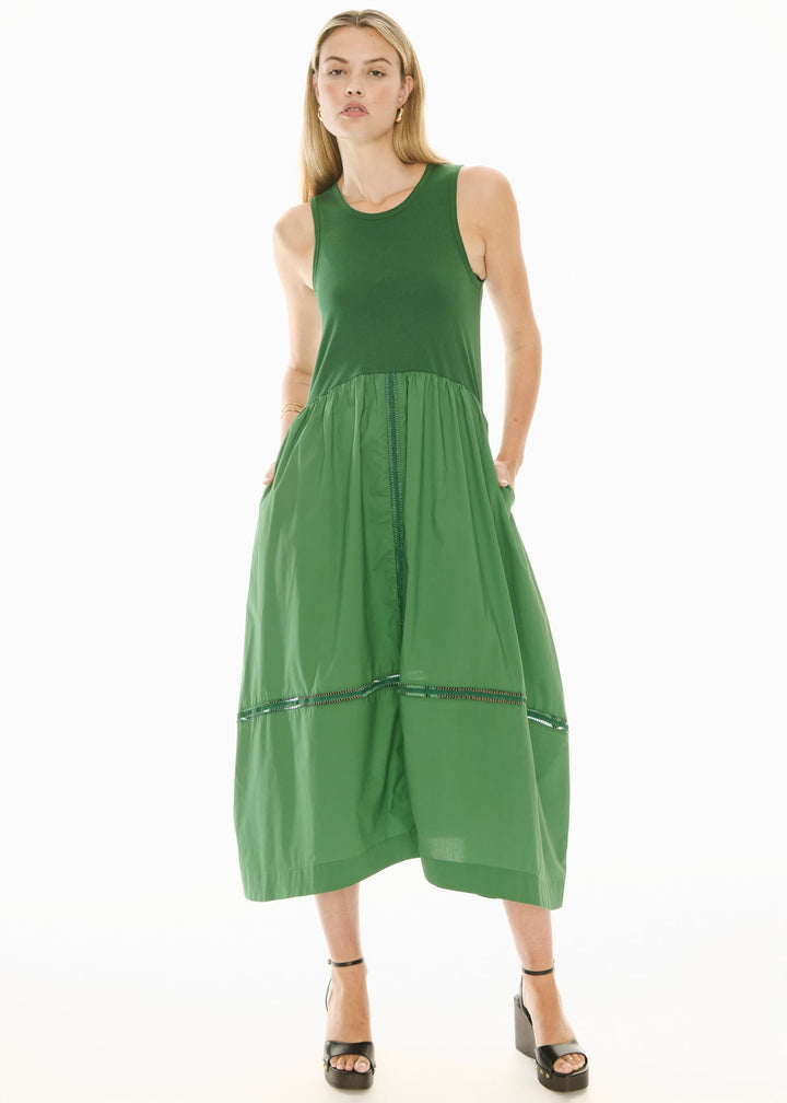 Orlo Lace Tank Dress - Green - Stanleyandstone