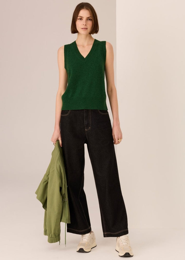 Orson Vest - Green knit POL