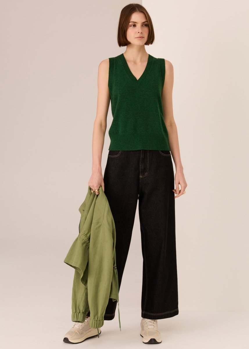 Orson Vest - Green knit POL