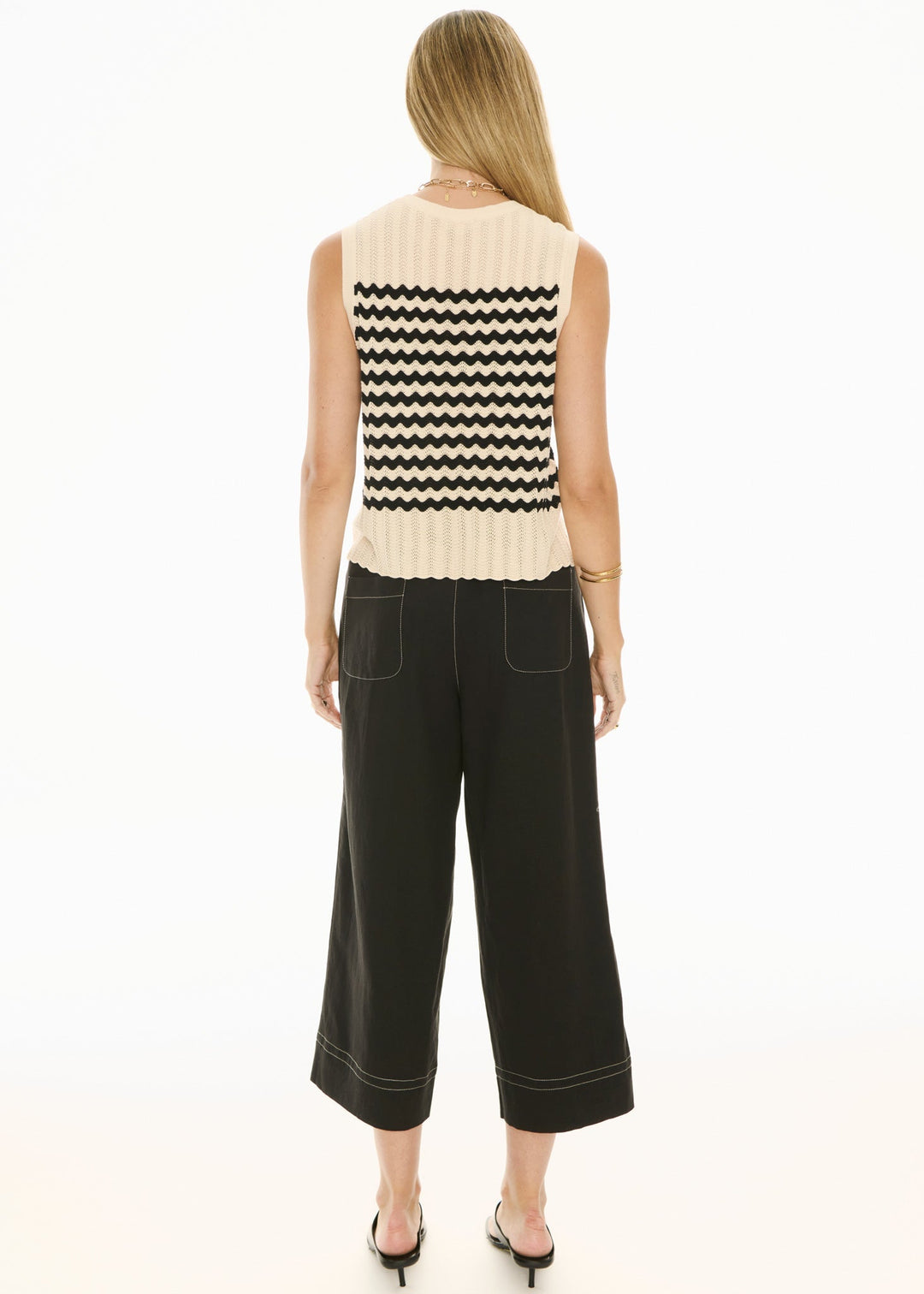 Oskar Cropped Pant - Black - Stanleyandstone