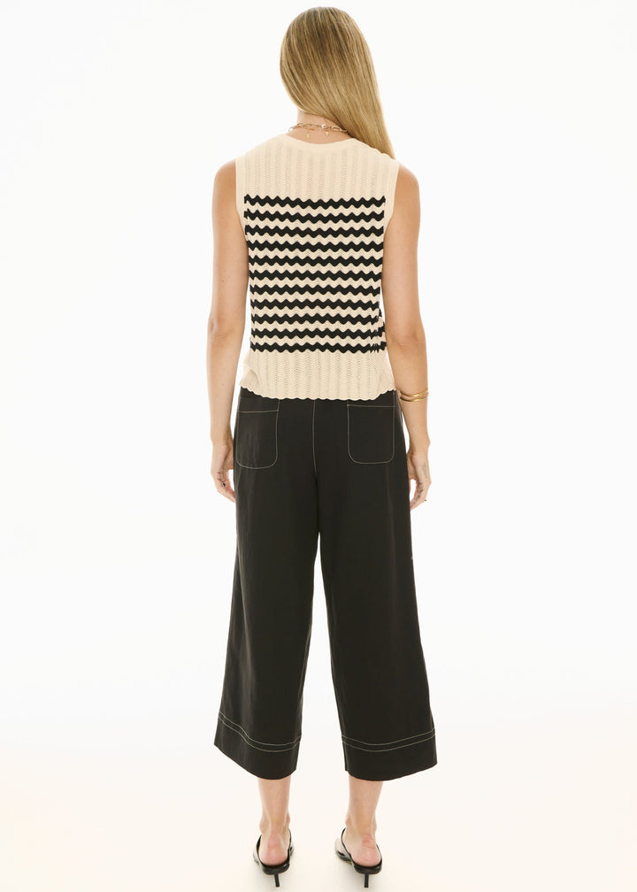 Oskar Cropped Pant - Black - Stanleyandstone