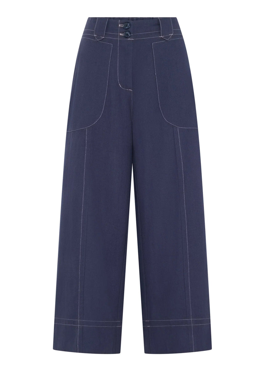 Oskar Cropped Pant - Dark Blue Pant POL