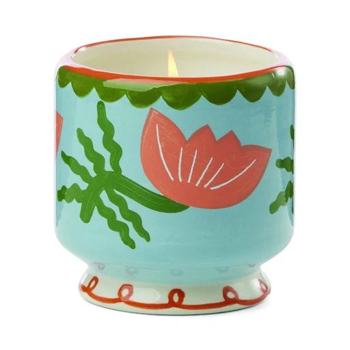 Paddywax - A dopo 8 oz./226g Flower Ceramic Candle - Cactus Flower Boxed candle Paddywax